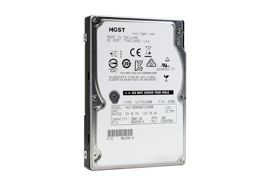 Neutral reference image for HGST / Western Digital HUC109090CSS600 900 GB SAS enterprise HDD
