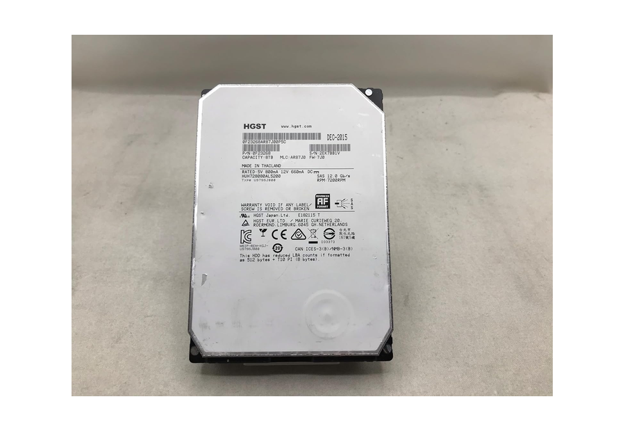 Neutral reference image for HGST / Western Digital HUH728080AL5200 8 TB SAS enterprise HDD