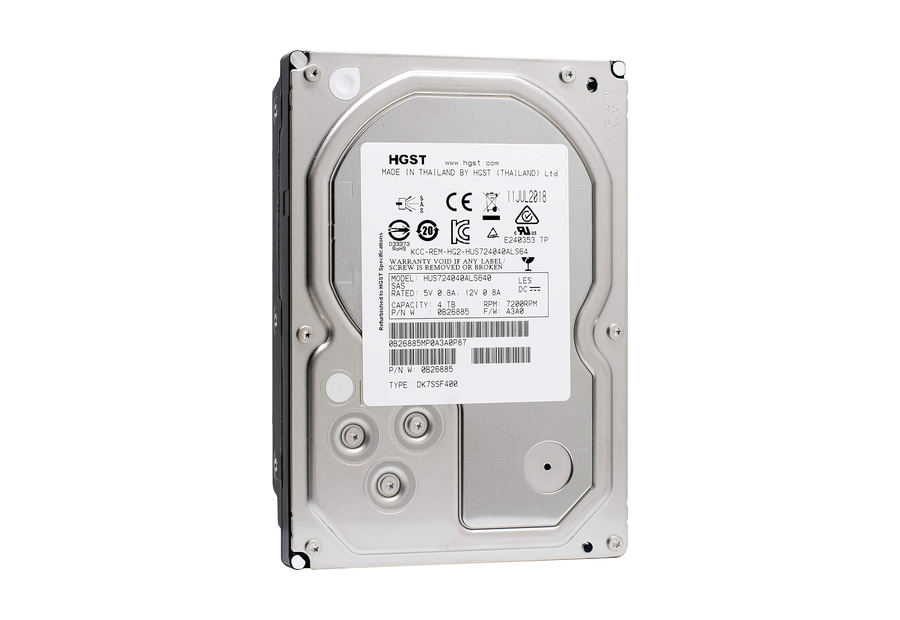 Neutral reference image for HGST / Western Digital HUS724040ALS640 4 TB SAS enterprise HDD