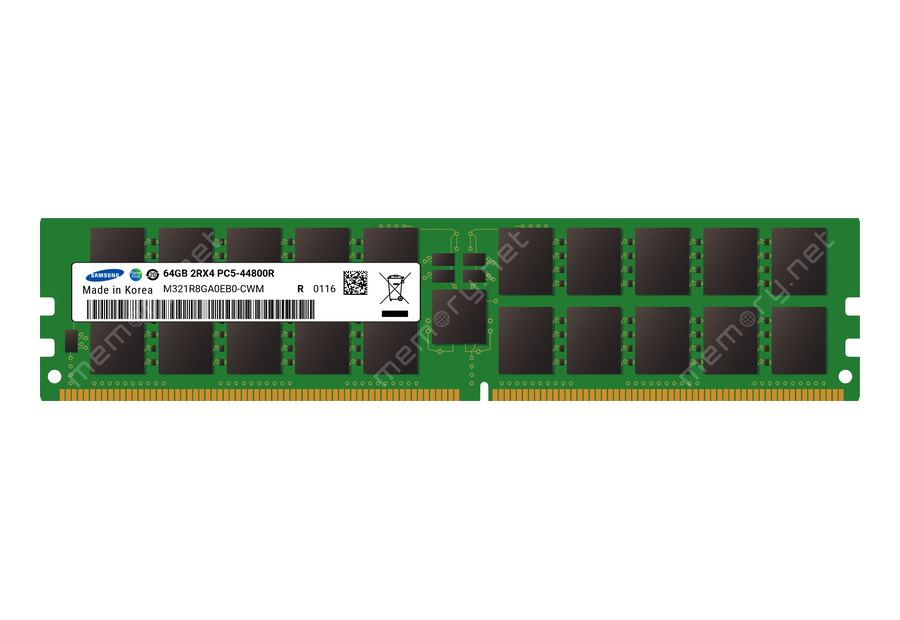 Neutral reference image for Samsung M321R8GA0EB0-CWM 64 GB RDIMM memory module