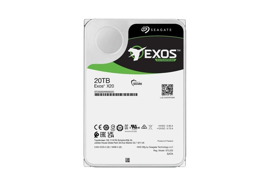 Neutral reference image for Seagate ST20000NM002D 20 TB SAS enterprise HDD