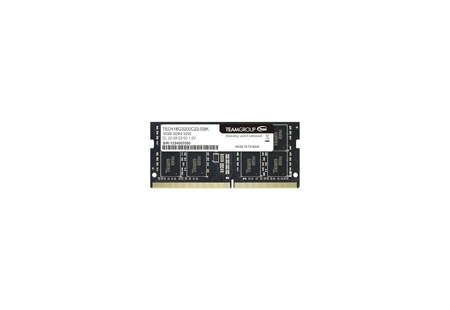 Neutral reference image for TeamGroup TED416G3200C22-S01 16 GB SO-DIMM memory module