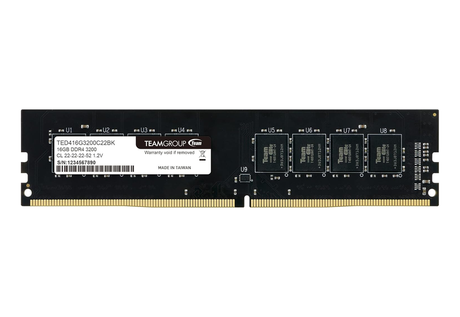 Neutral reference image for TeamGroup TED416G3200C2201 16 GB UDIMM memory module