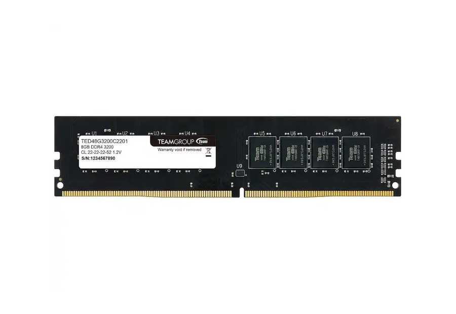 Neutral reference image for TeamGroup TED48G3200C2201 8 GB UDIMM memory module
