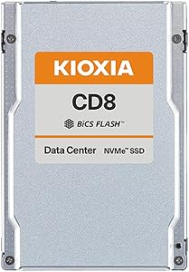 KIOXIA KCD8XRUG7T68 7680GB CD8-R Series 2.5-inch PCIe 4.0 U.2 NVMe Read Intensive Data Center SSD product image