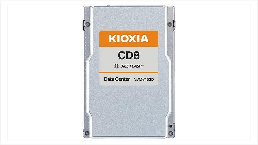 KIOXIA KCD8X Series - SSD - 12800 GB - U.2 PCIe 4.0 x4 (NVMe) product image