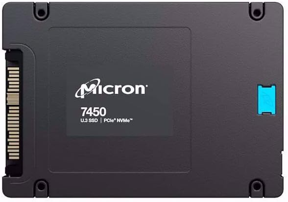 Micron MTFDKCC3T8TFR-1BC1ZABYYR 7450 PRO 3.84 TB Solid State Drive - 2.5" Internal - U.3 (PCI Express NVMe 4.0) - Read Intensive - TAA Compliant product image