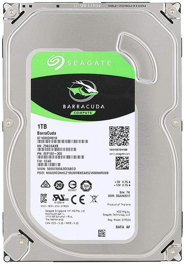 Seagate BarraCuda ST1000DM010 1 TB 3.5 SATA HDD product image