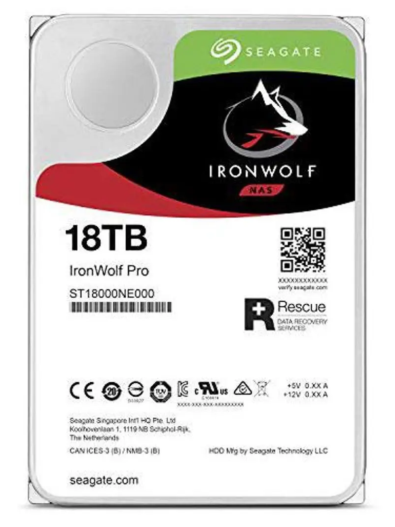 Seagate IronWolf ST18000VN000 18 TB NAS HDD product image