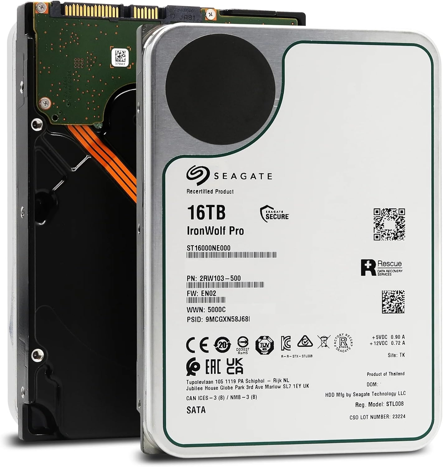 Seagate IronWolf Pro ST16000NT001 16 TB NAS HDD product image