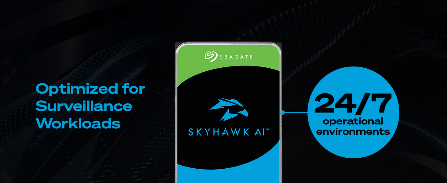 Seagate SkyHawk AI ST20000VE002 20 TB Surveillance HDD product image